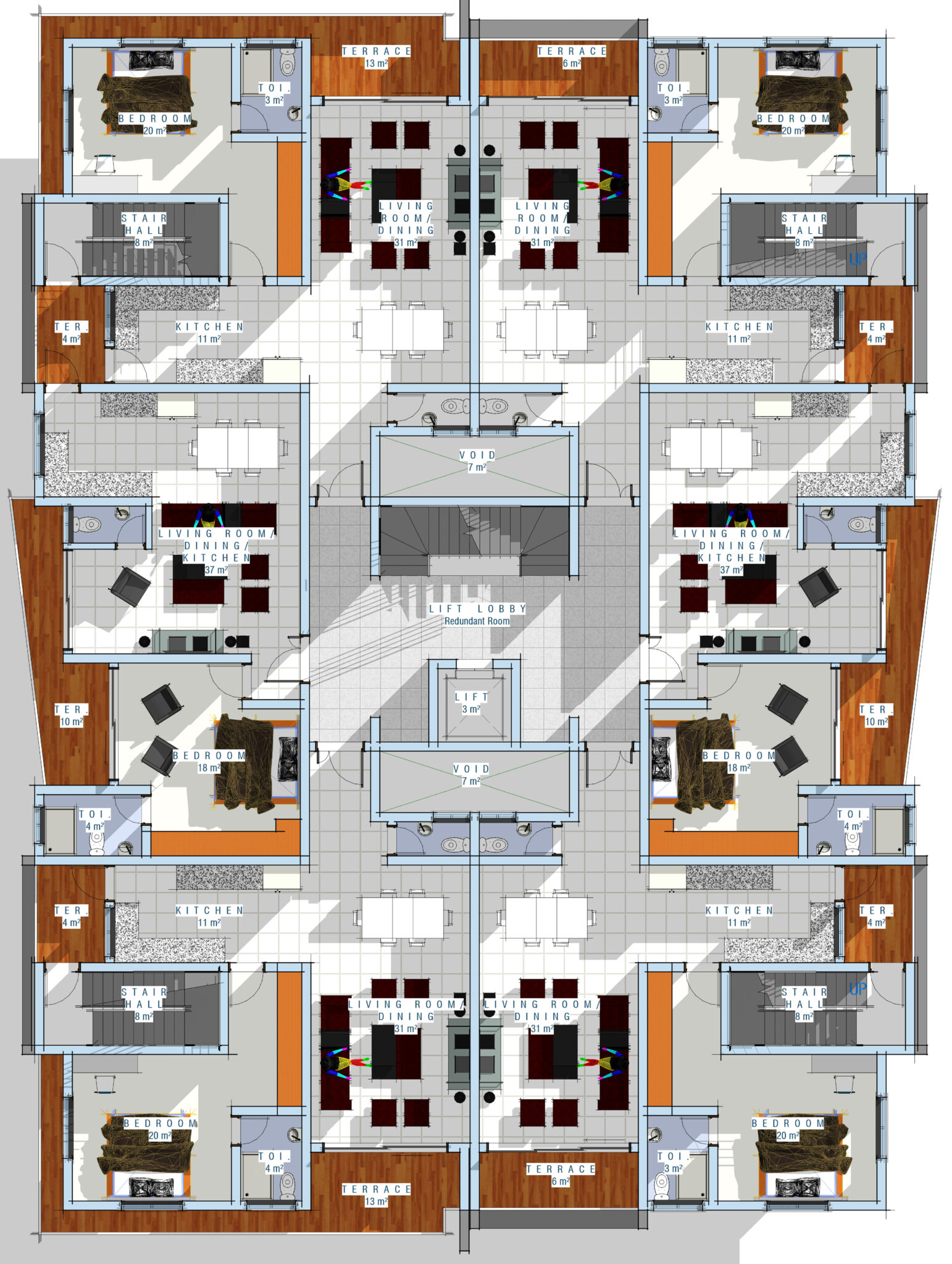 GCC 5 EXTENSION TYPICAL 1ST - 5TH FLOOR PLAN