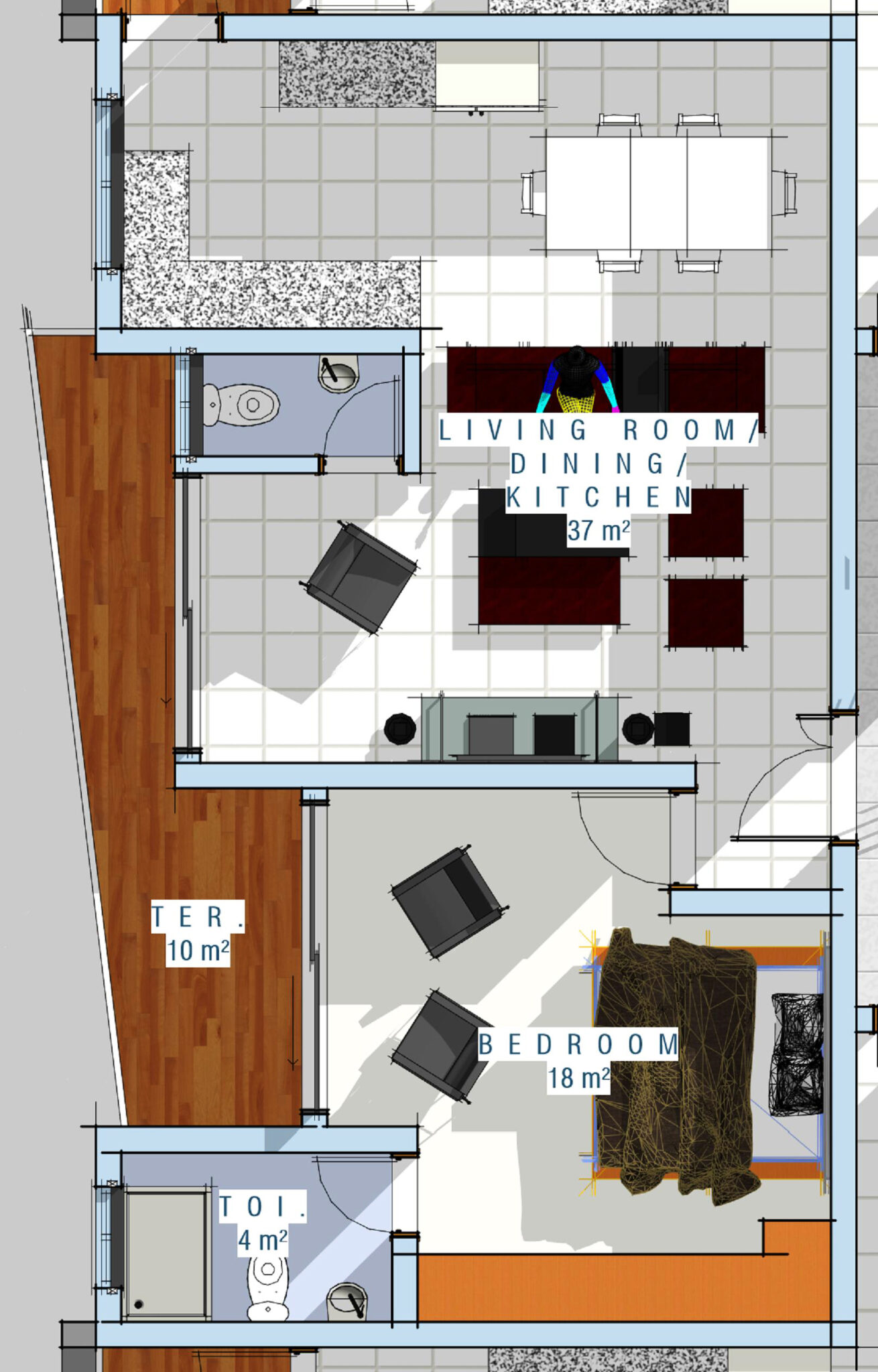 GCC 5 EXTENSION TYPICAL 1ST - 5TH FLOOR PLAN ( BLOW UP 2 )